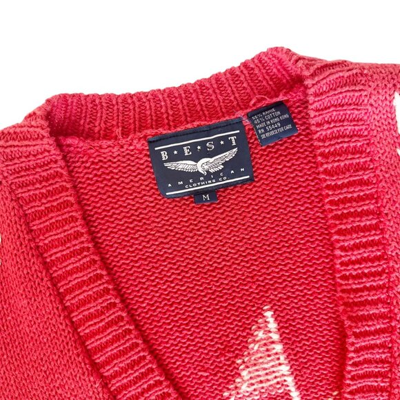 Vintage Best American Clothing Co. Nautical Themed Cardigan Sweater Sz M - Picture 6 of 8